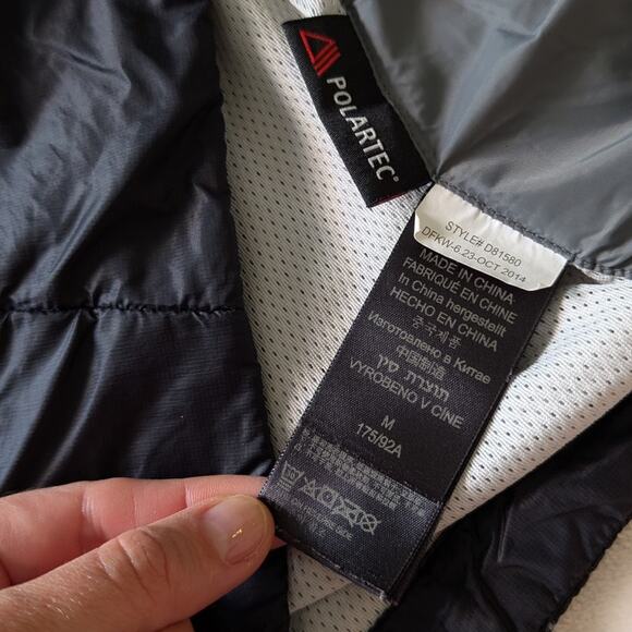 Marmot Isotherm Polartec Black Nylon Half Zip Insulated Jacket D81580, size M - Picture 11 of 12